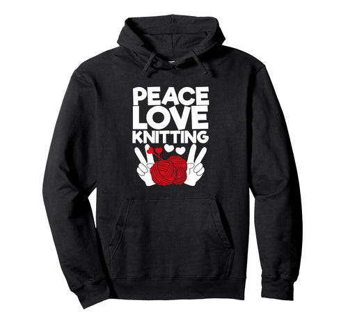 Knitting Lover Knitter Crocheting Hoodie - Aesthetic Graphic for Adults - T-Shirt, Sweatshirt, Hoodie