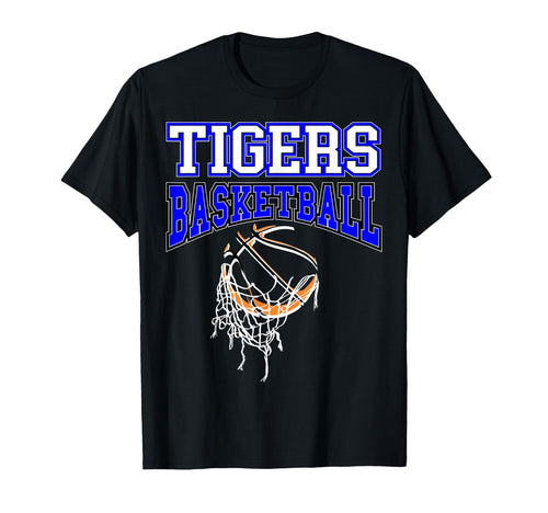 Tigers Basketball Mom Team Game Day T-Shirt - Unique Graphic for Adults - T-Shirt, Sweatshirt, Hoodie