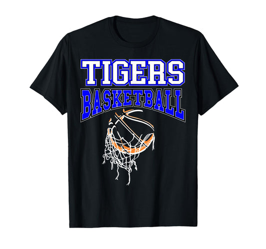 Tigers Basketball Mom Team Game Day T-Shirt - Unique Graphic for Adults - T-Shirt, Sweatshirt, Hoodie