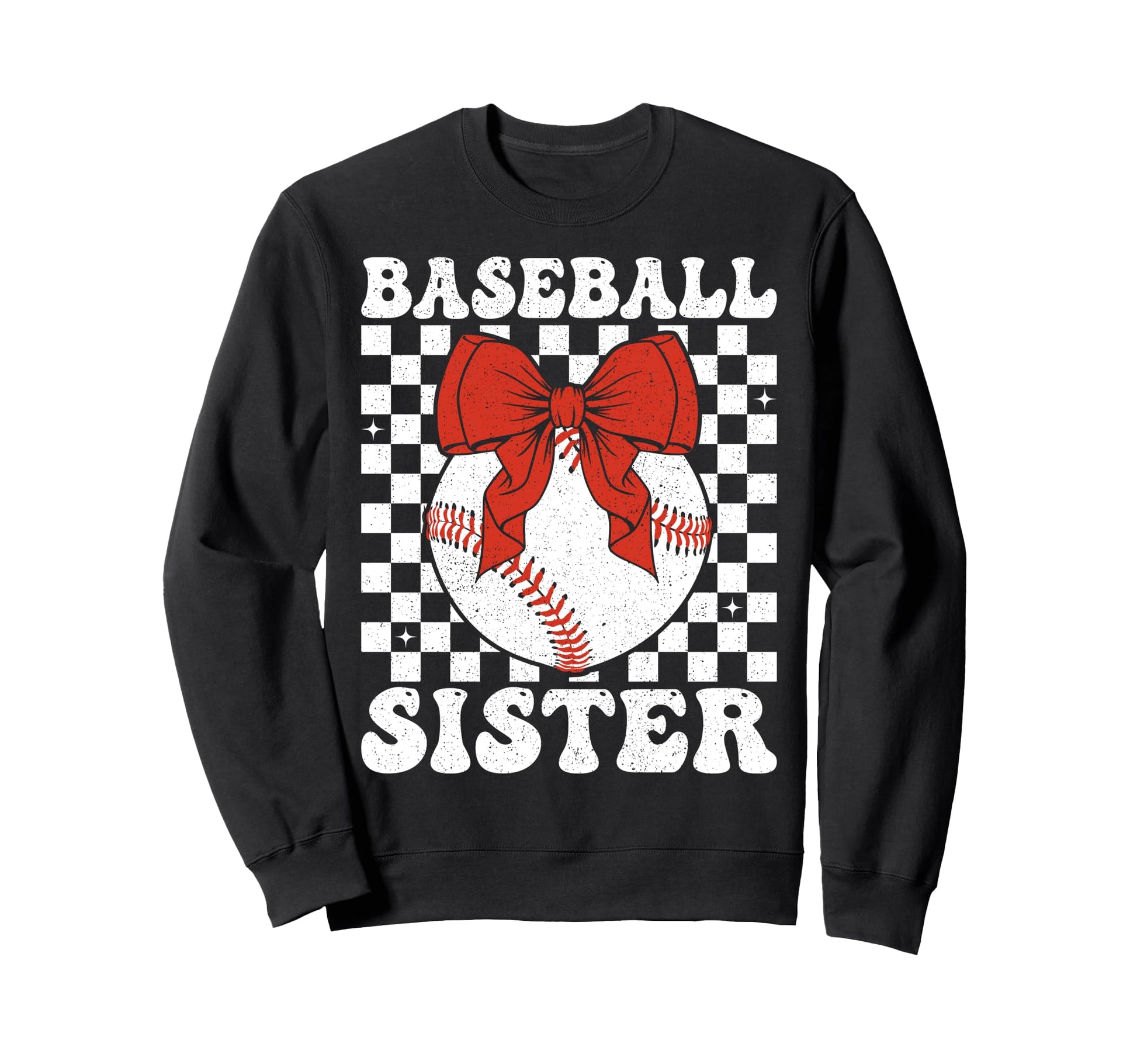 Baseball Sister Coquette Bow Sport Sweatshirt - Streetwear Style Unisex - T-Shirt, Sweatshirt, Hoodie