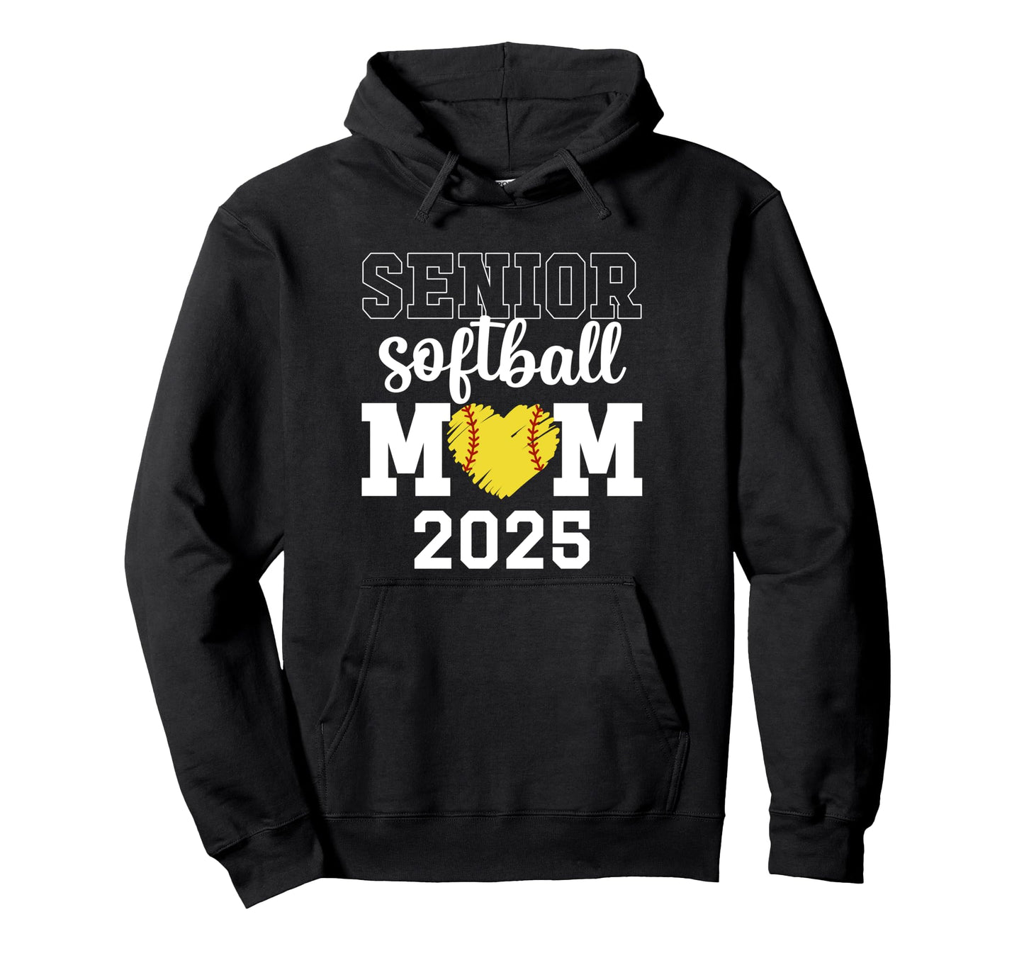Senior Softball Mom 2025 Softball Game Hoodie - Aesthetic Graphic Unisex - T-Shirt, Sweatshirt, Hoodie