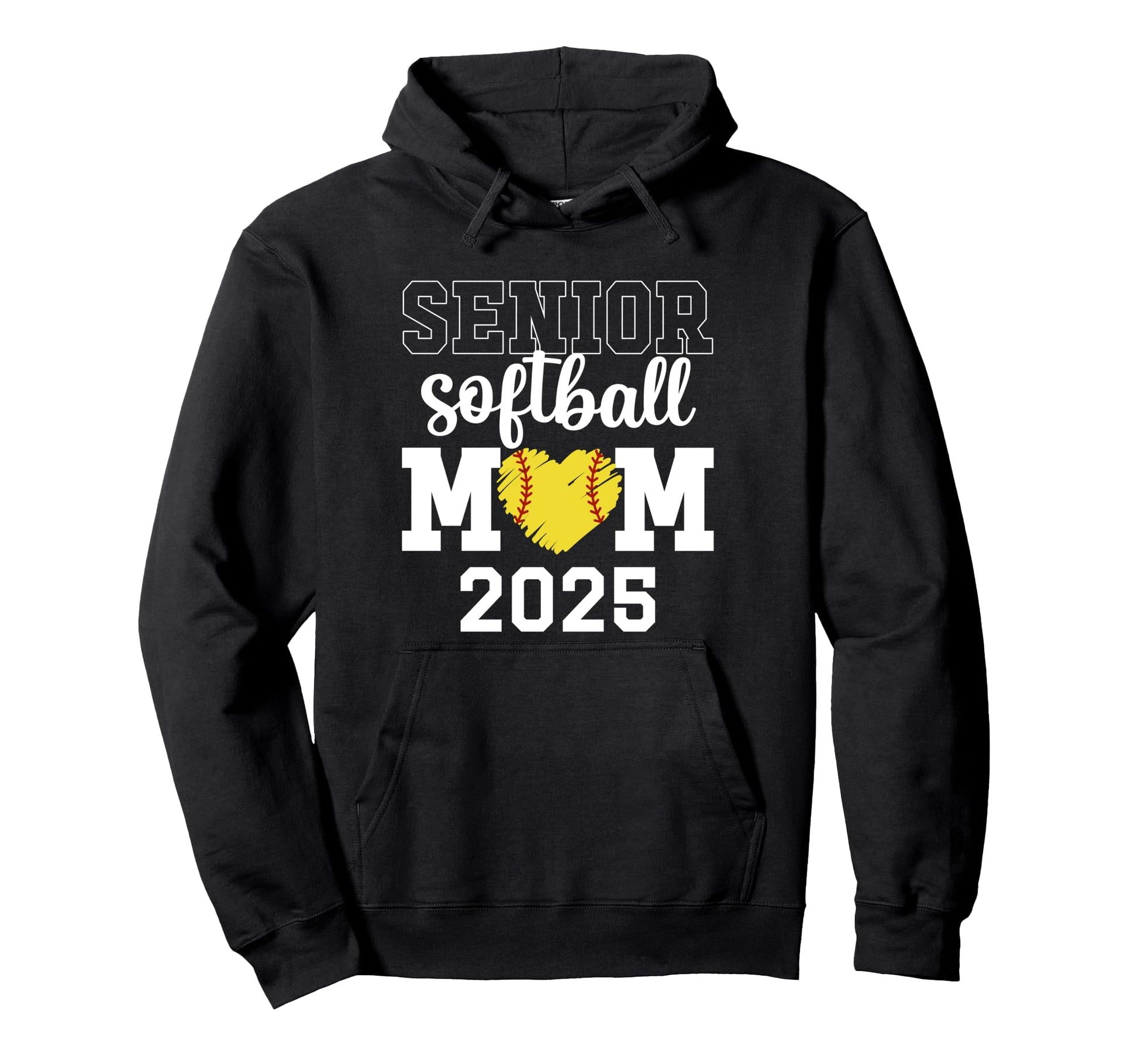 Senior Softball Mom 2025 Softball Game Hoodie - Aesthetic Graphic Unisex - T-Shirt, Sweatshirt, Hoodie