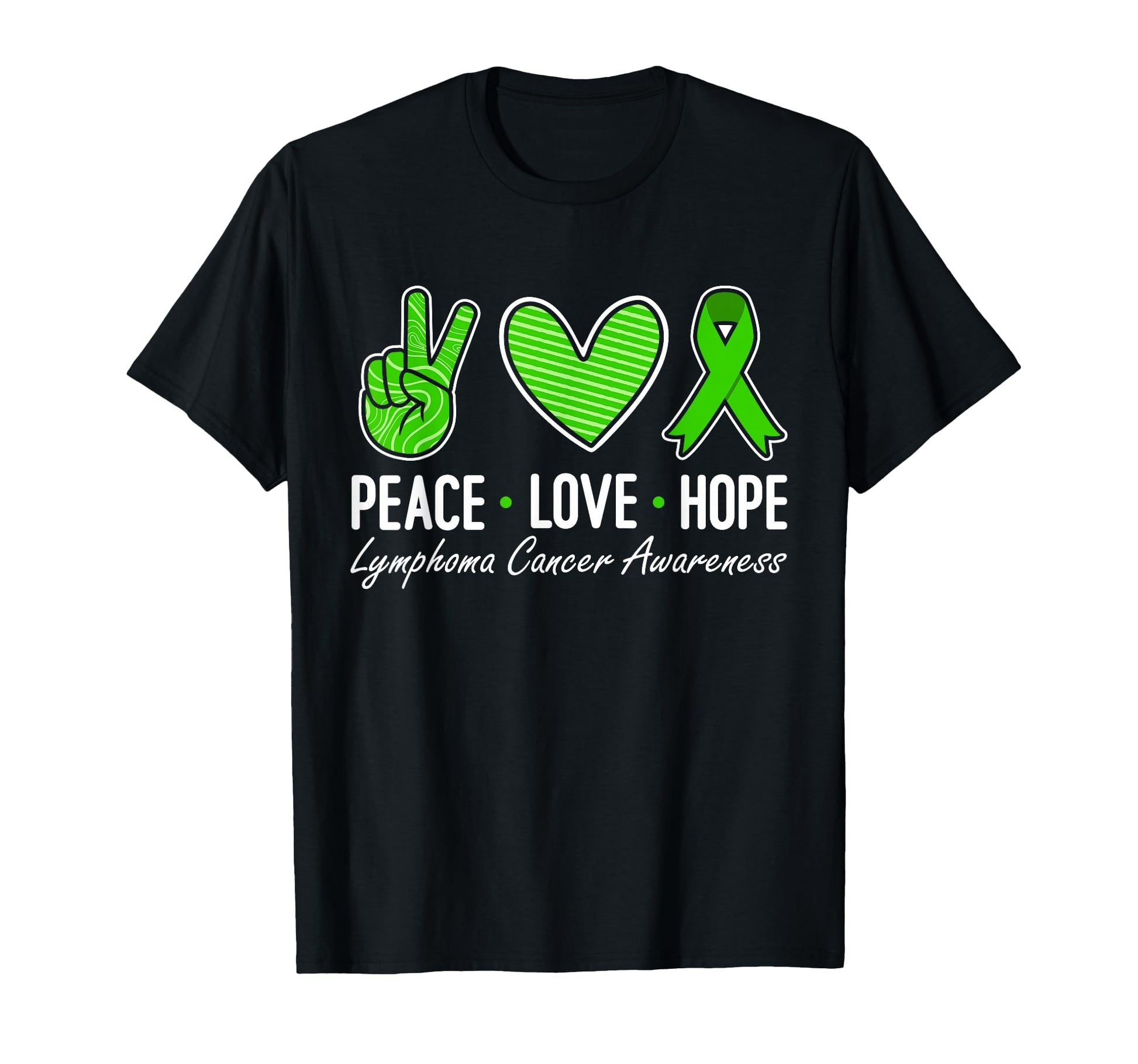 Lymphoma Cancer Awareness Green T-Shirt - Streetwear Style for Adults - T-Shirt, Sweatshirt, Hoodie