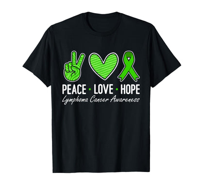 Lymphoma Cancer Awareness Green T-Shirt - Streetwear Style for Adults - T-Shirt, Sweatshirt, Hoodie