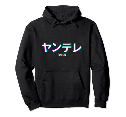 Yandere Vaporwave Aesthetic Anime Hoodie - Fun Novelty Design Men Women - T-Shirt, Sweatshirt, Hoodie