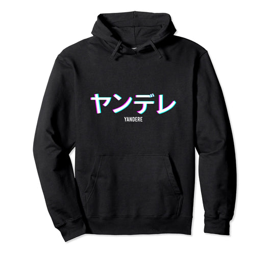 Yandere Vaporwave Aesthetic Anime Hoodie - Fun Novelty Design Men Women - T-Shirt, Sweatshirt, Hoodie