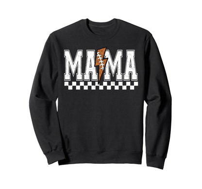 Football Mama Fall Lightning Sweatshirt - Casual Everyday Wear for Adults - T-Shirt, Sweatshirt, Hoodie