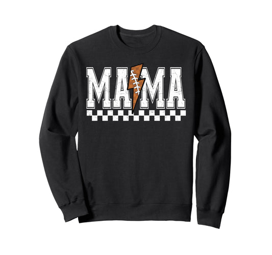 Football Mama Fall Lightning Sweatshirt - Casual Everyday Wear for Adults - T-Shirt, Sweatshirt, Hoodie