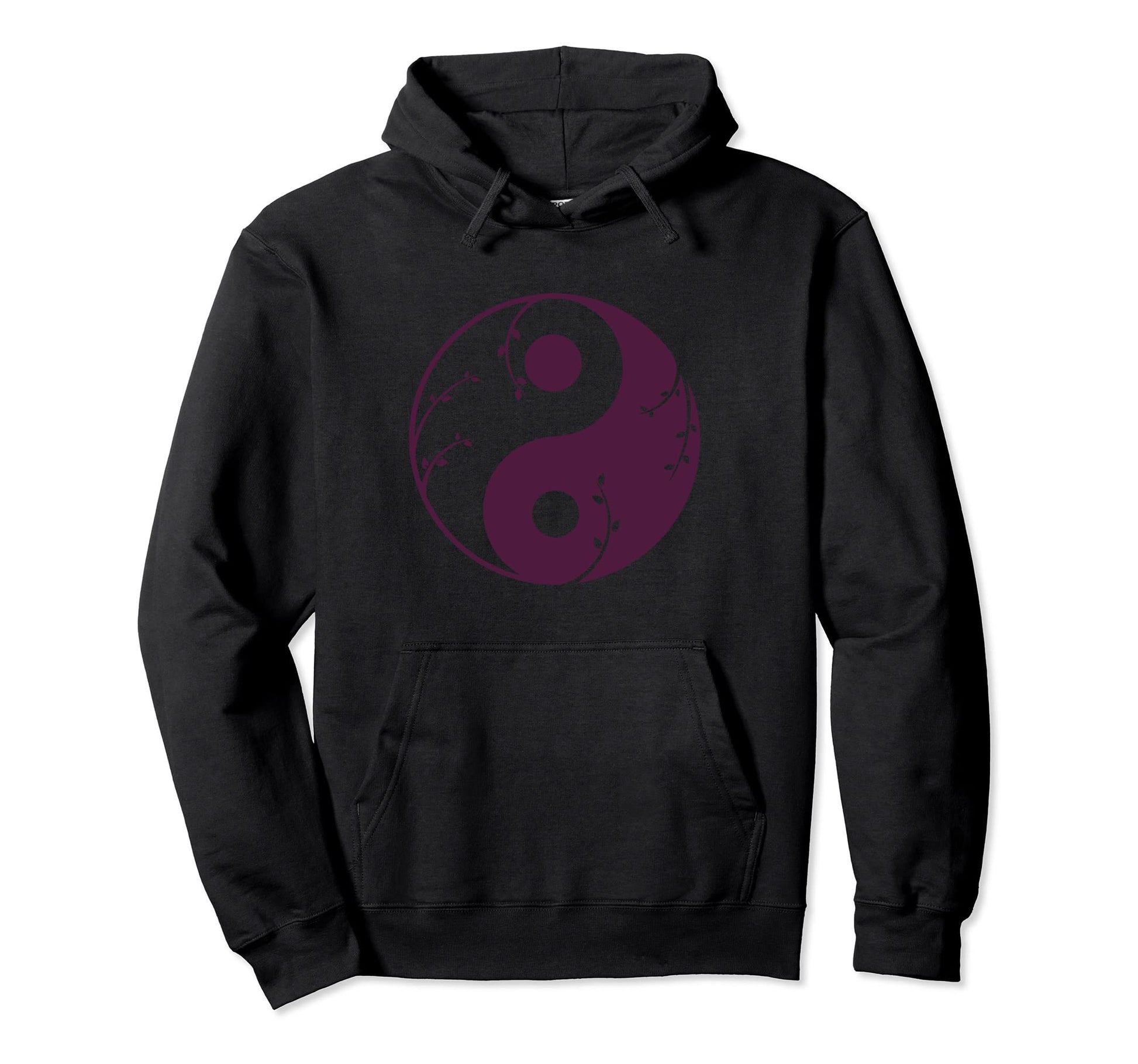 Hippie Yin Yang Flower Power Love Hoodie - Custom Art Print Men Women - T-Shirt, Sweatshirt, Hoodie