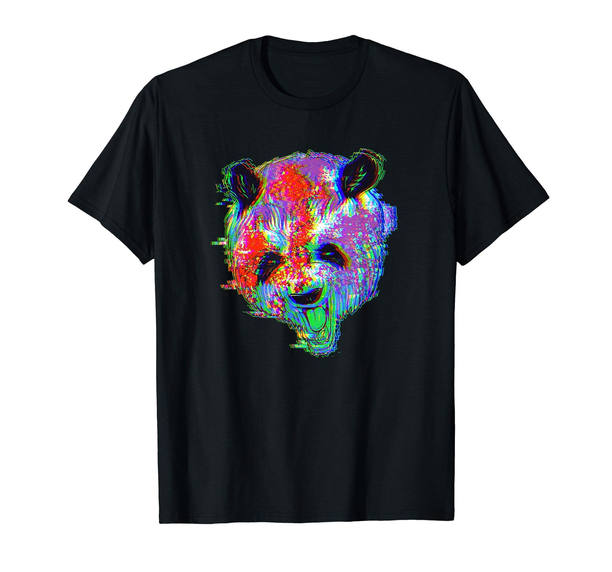Panda Angry Bear Vaporwave Aesthetic T-Shirt - Custom Art Print for Adults - T-Shirt, Sweatshirt, Hoodie