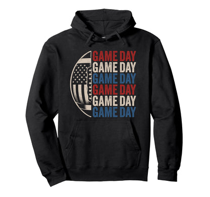 Football Mom Us Gameday Football Mom Hoodie - Graphic Print Men Women - T-Shirt, Sweatshirt, Hoodie