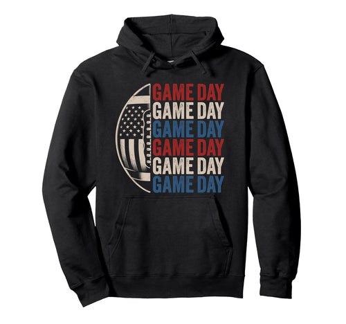 Football Mom Us Gameday Football Mom Hoodie - Graphic Print Men Women - T-Shirt, Sweatshirt, Hoodie