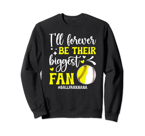 Their Biggest Fan Ballpark Nana Sweatshirt - Minimalist Print Unisex - T-Shirt, Sweatshirt, Hoodie