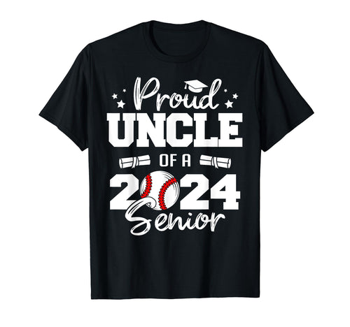 Proud Uncle 2024 Senior Funny T-Shirt - Custom Art Print Men Women - T-Shirt, Sweatshirt, Hoodie