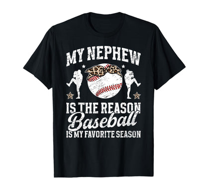 My Favorite Season Baseball Aunt T-Shirt - Casual Everyday Wear for Adults - T-Shirt, Sweatshirt, Hoodie