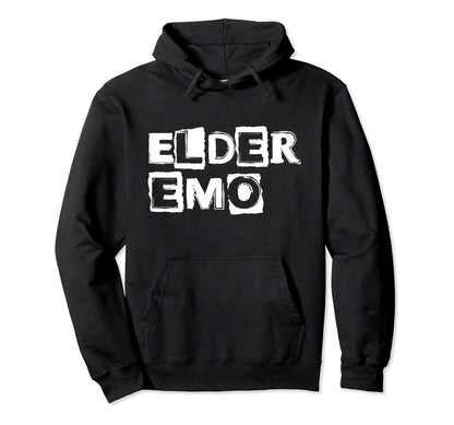 Emo Rock Elder Emo Y2K 2000S Emo Ska Hoodie - Novelty Apparel for Adults - T-Shirt, Sweatshirt, Hoodie
