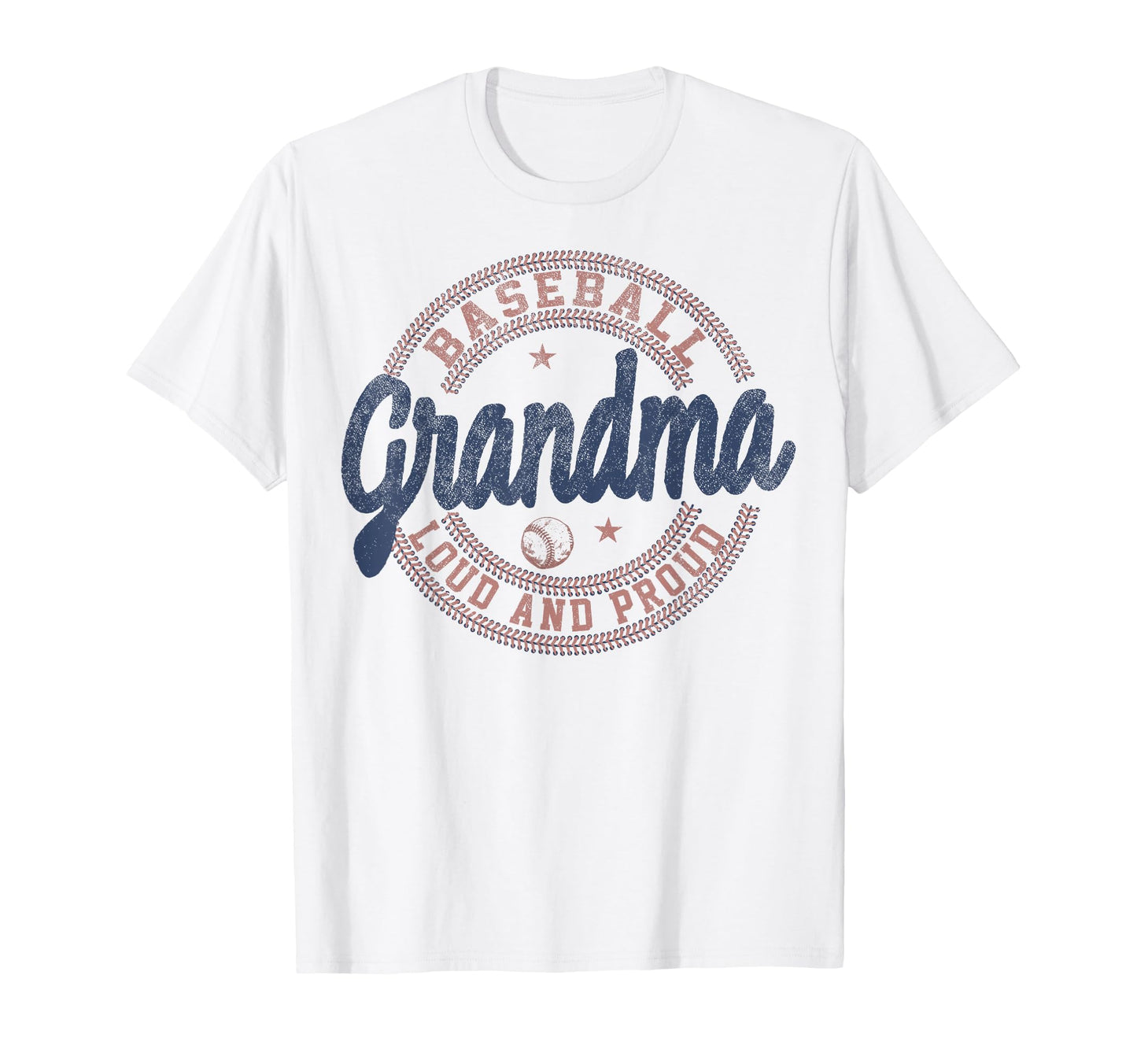 Baseball Grandma Loud And Proud T-Shirt - Aesthetic Graphic for Adults - T-Shirt, Sweatshirt, Hoodie
