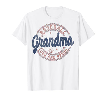 Baseball Grandma Loud And Proud T-Shirt - Aesthetic Graphic for Adults - T-Shirt, Sweatshirt, Hoodie