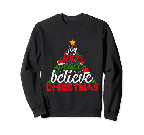 Joy Love Peace Believe Sweatshirt - Aesthetic Graphic Men Women - T-Shirt, Sweatshirt, Hoodie