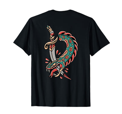 Dead Snake Backprint Sad T-Shirt - Casual Everyday Wear for Adults - T-Shirt, Sweatshirt, Hoodie