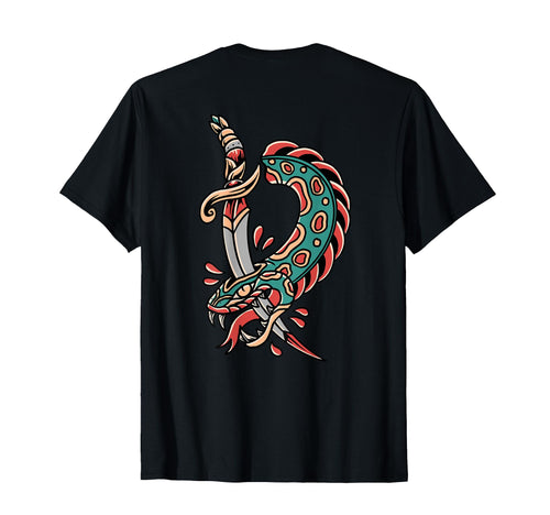 Dead Snake Backprint Sad T-Shirt - Casual Everyday Wear for Adults - T-Shirt, Sweatshirt, Hoodie