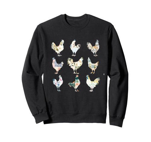 Boho Chicken Farmers Chicken Sweatshirt - Minimalist Print for Adults - T-Shirt, Sweatshirt, Hoodie