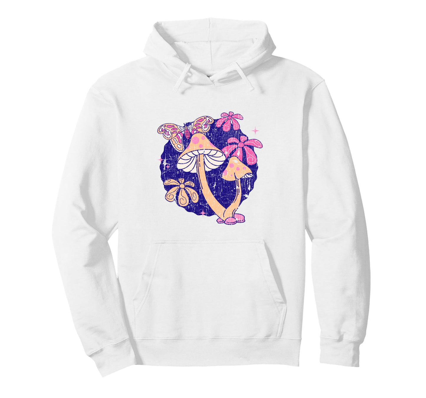 Funny Mushroom Lover Groovy Boho Hoodie - Novelty Apparel for Adults - T-Shirt, Sweatshirt, Hoodie