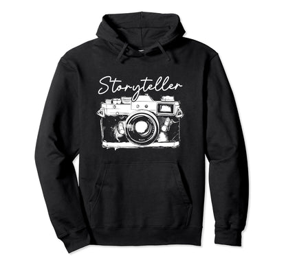 Photographer Storyteller Camera Hoodie - Aesthetic Graphic Unisex - T-Shirt, Sweatshirt, Hoodie