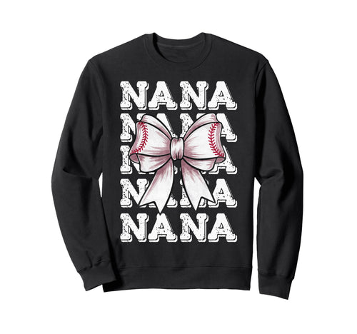Coquette Baseball Nana Matching Sweatshirt - Trendy Graphic Men Women - T-Shirt, Sweatshirt, Hoodie