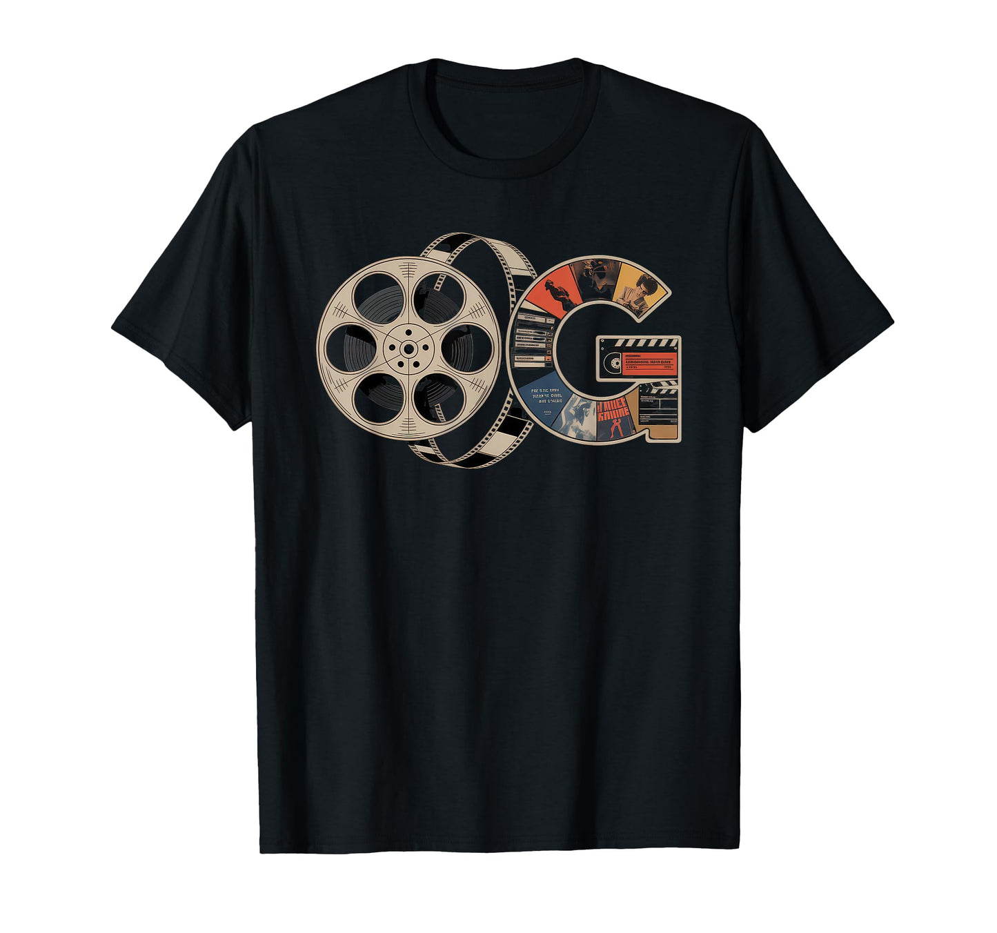Old School Og Hip Hop Vinyl Cds Tapes T-Shirt - Graphic Print for Adults - T-Shirt, Sweatshirt, Hoodie