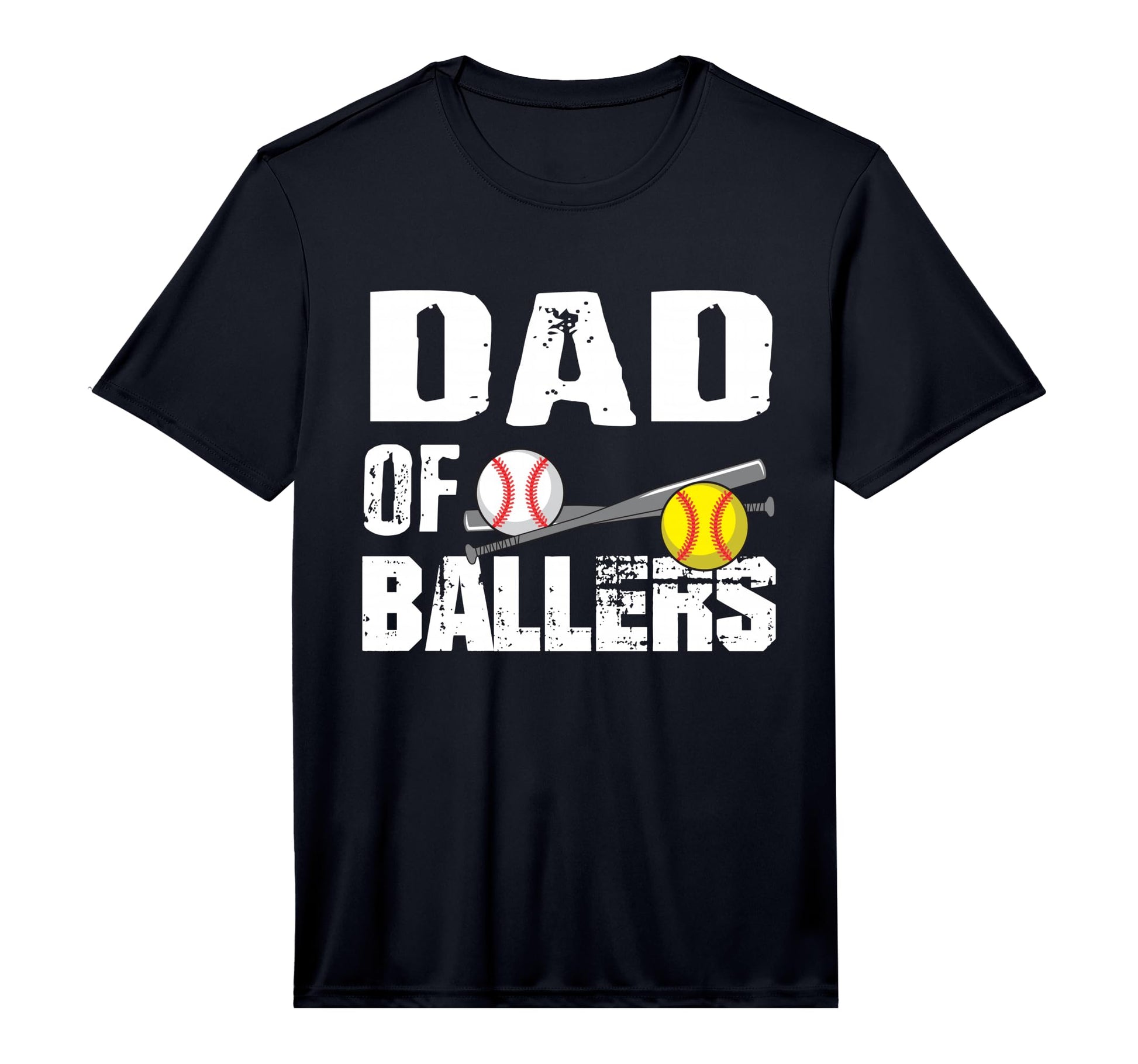 Dad Ballers Funny Baseball Softball Game T-Shirt - Graphic Print Men Women - T-Shirt, Sweatshirt, Hoodie
