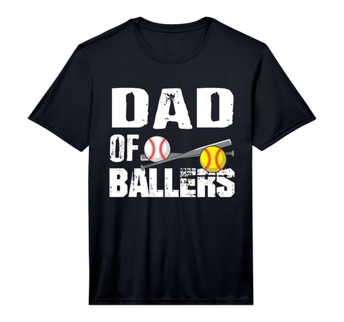 Dad Ballers Funny Baseball Softball Game T-Shirt - Graphic Print Men Women - T-Shirt, Sweatshirt, Hoodie
