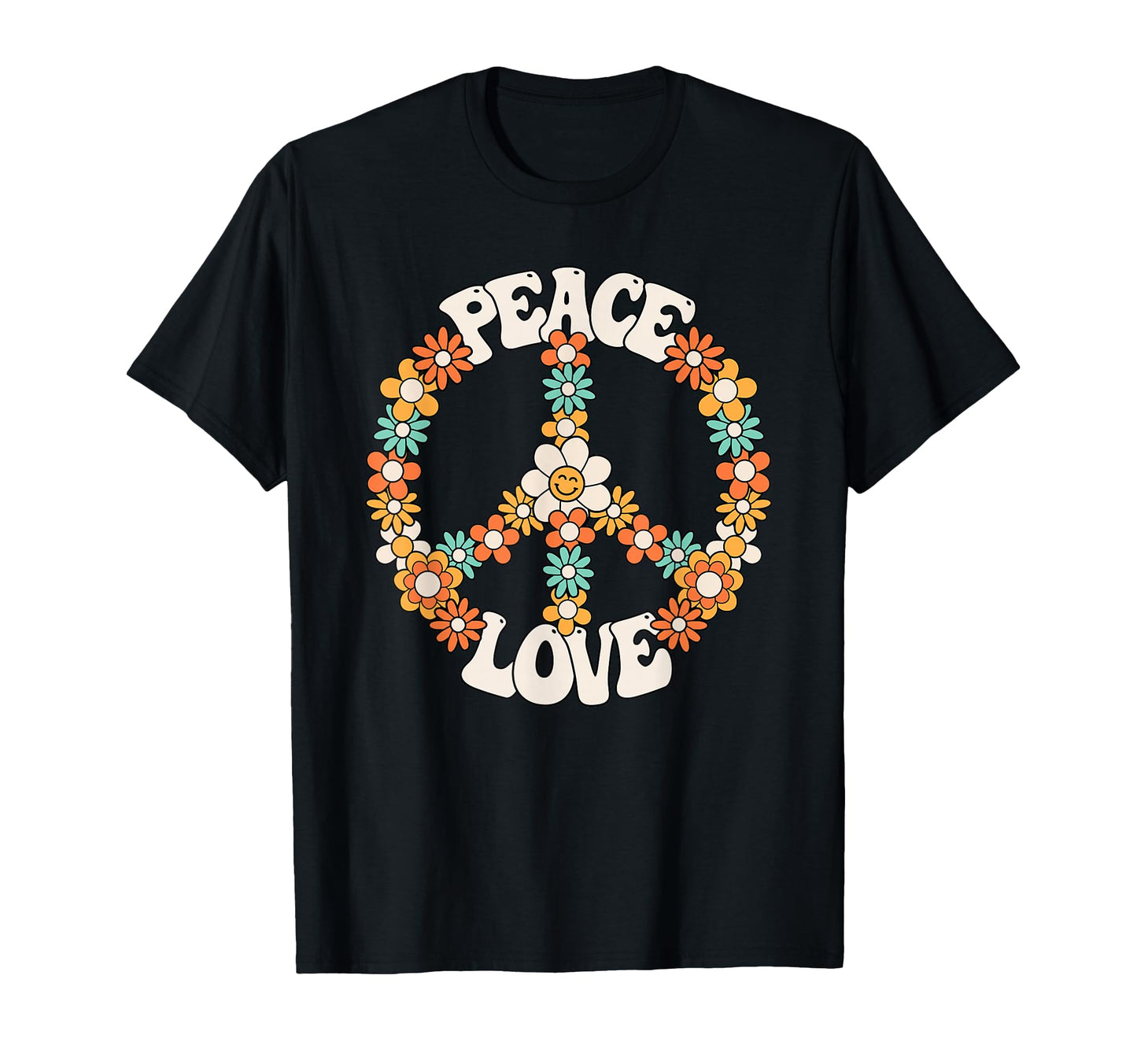 Peace Sign Love 60S 70S Costume T-Shirt - Fun Novelty Design Men Women - T-Shirt, Sweatshirt, Hoodie