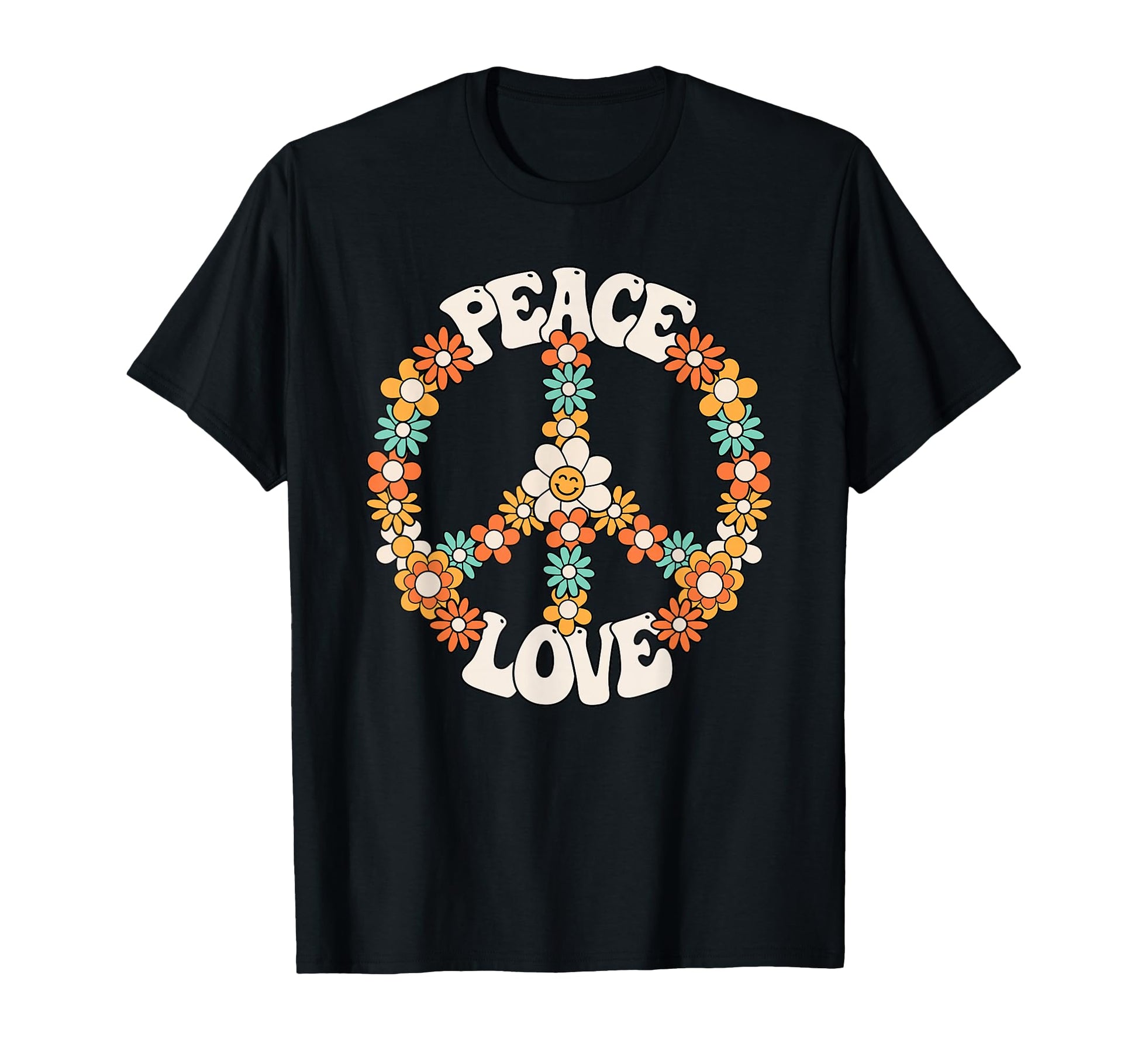 Peace Sign Love 60S 70S Costume T-Shirt - Fun Novelty Design Men Women - T-Shirt, Sweatshirt, Hoodie