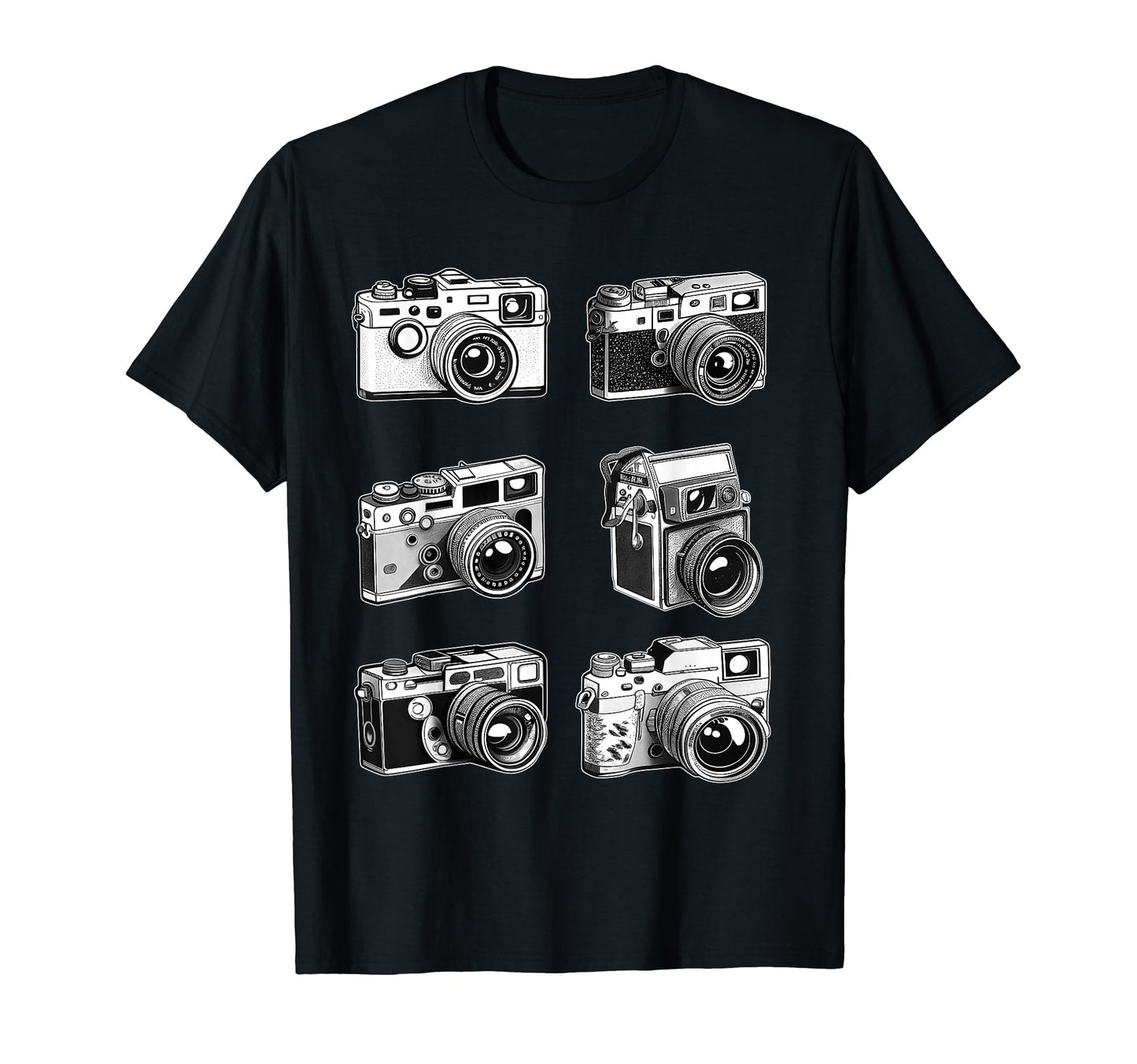 Photography Cameras Old School Film T-Shirt - Novelty Apparel for Adults - T-Shirt, Sweatshirt, Hoodie