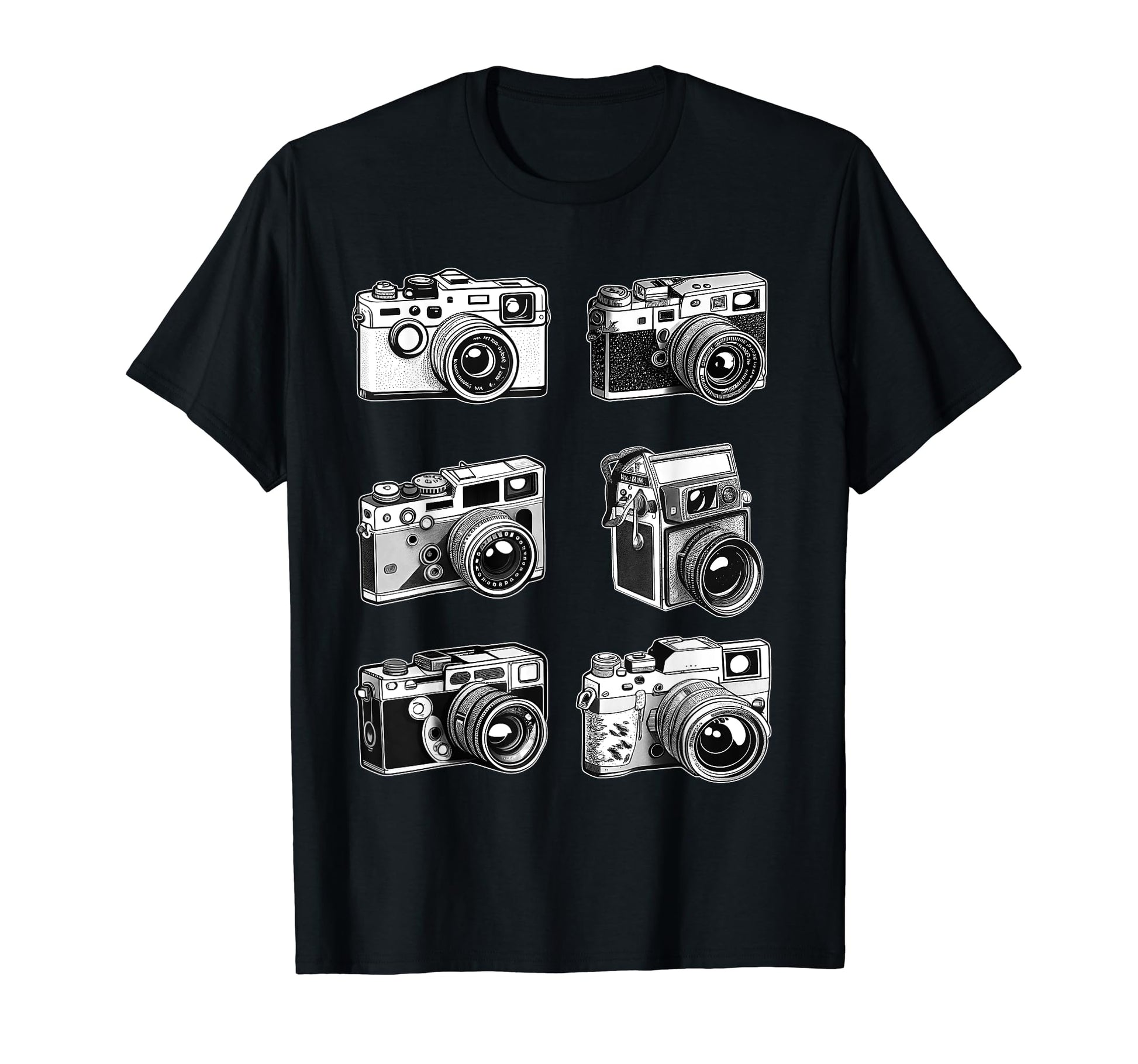 Photography Cameras Old School Film T-Shirt - Novelty Apparel for Adults - T-Shirt, Sweatshirt, Hoodie