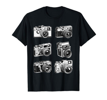Photography Cameras Old School Film T-Shirt - Novelty Apparel for Adults - T-Shirt, Sweatshirt, Hoodie