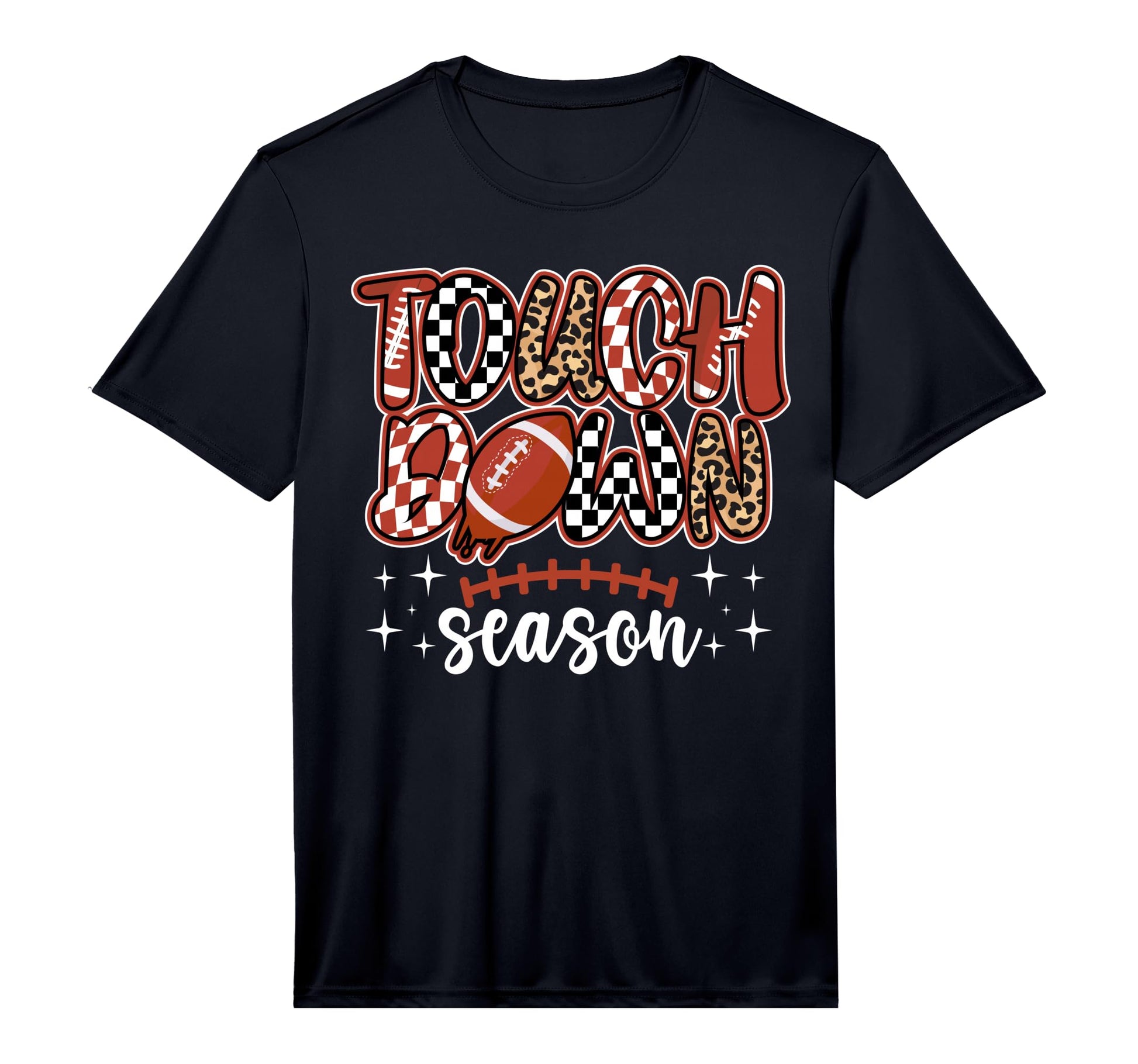 Touch Down Season Game Day Football T-Shirt - Graphic Print for Adults - T-Shirt, Sweatshirt, Hoodie