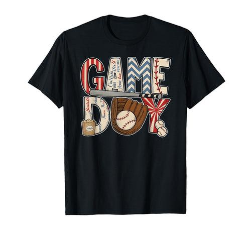 Baseball Game Day Baseball Life Softball T-Shirt - Unique Graphic Unisex - T-Shirt, Sweatshirt, Hoodie