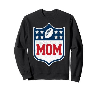 Proud Football Players Mom Sweatshirt - Casual Everyday Wear for Adults - T-Shirt, Sweatshirt, Hoodie