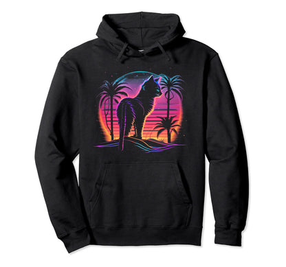 Cat Vaporwave Retrowave Aesthetic Synthwave Hoodie - Unique Graphic Unisex - T-Shirt, Sweatshirt, Hoodie