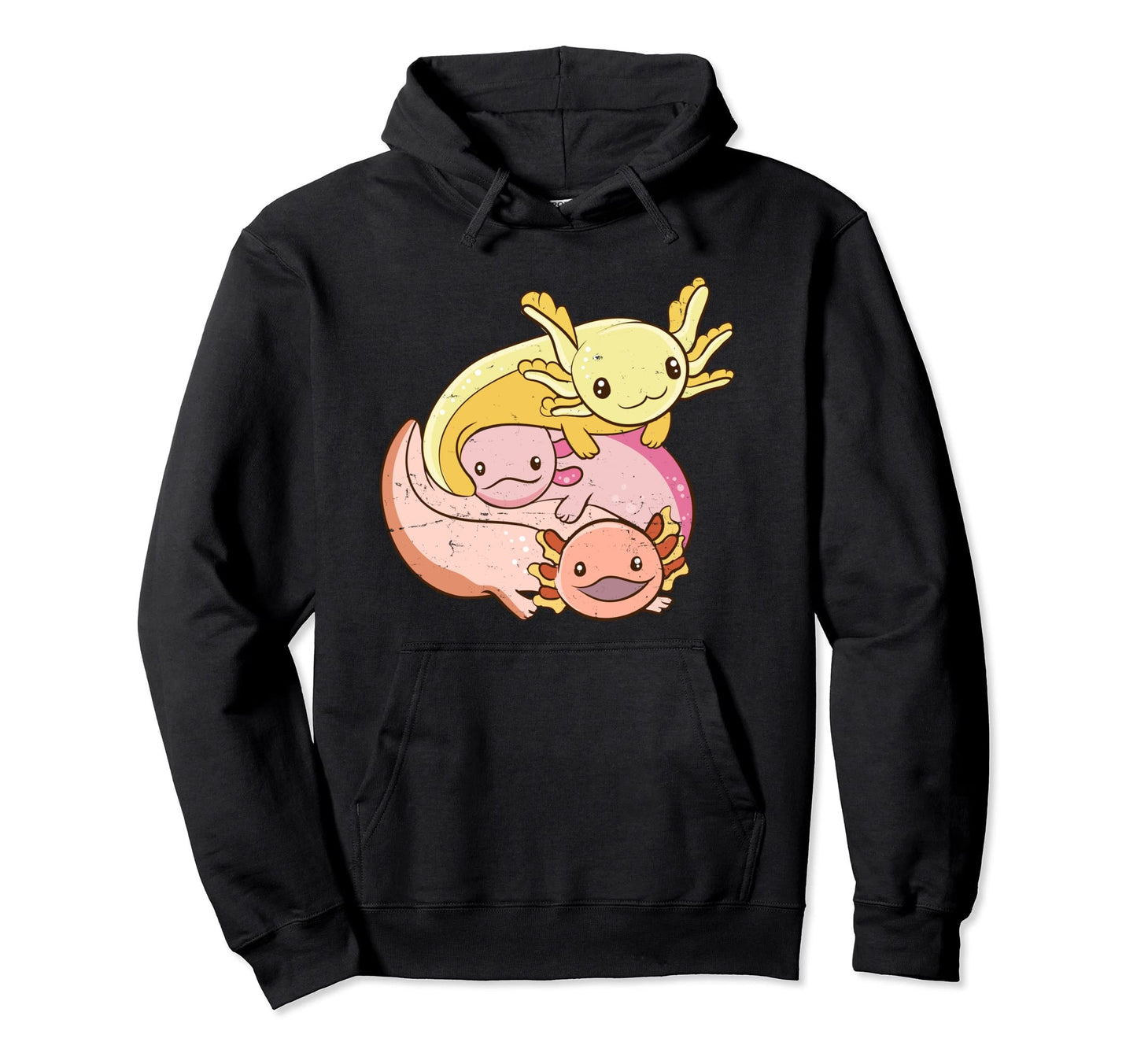 Kawaii Anime Axolotl Axolotls Aesthetic Hoodie - Novelty Apparel Men Women - T-Shirt, Sweatshirt, Hoodie