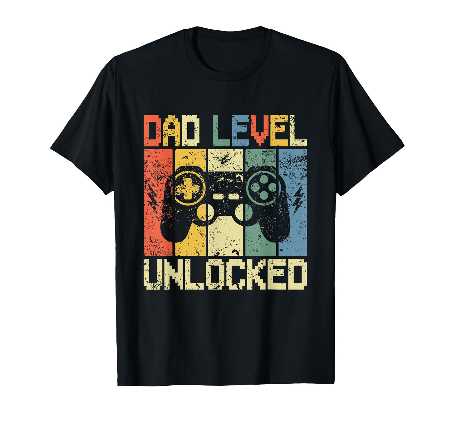 Dad Level Unlocked Gaming Controller T-Shirt - Trendy Graphic for Adults - T-Shirt, Sweatshirt, Hoodie