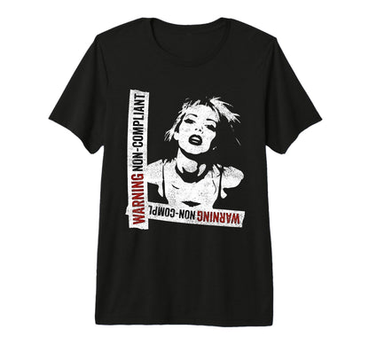 Punk 90S Grunge Stencil Distressed Tri T-Shirt - Graphic Print for Adults - T-Shirt, Sweatshirt, Hoodie