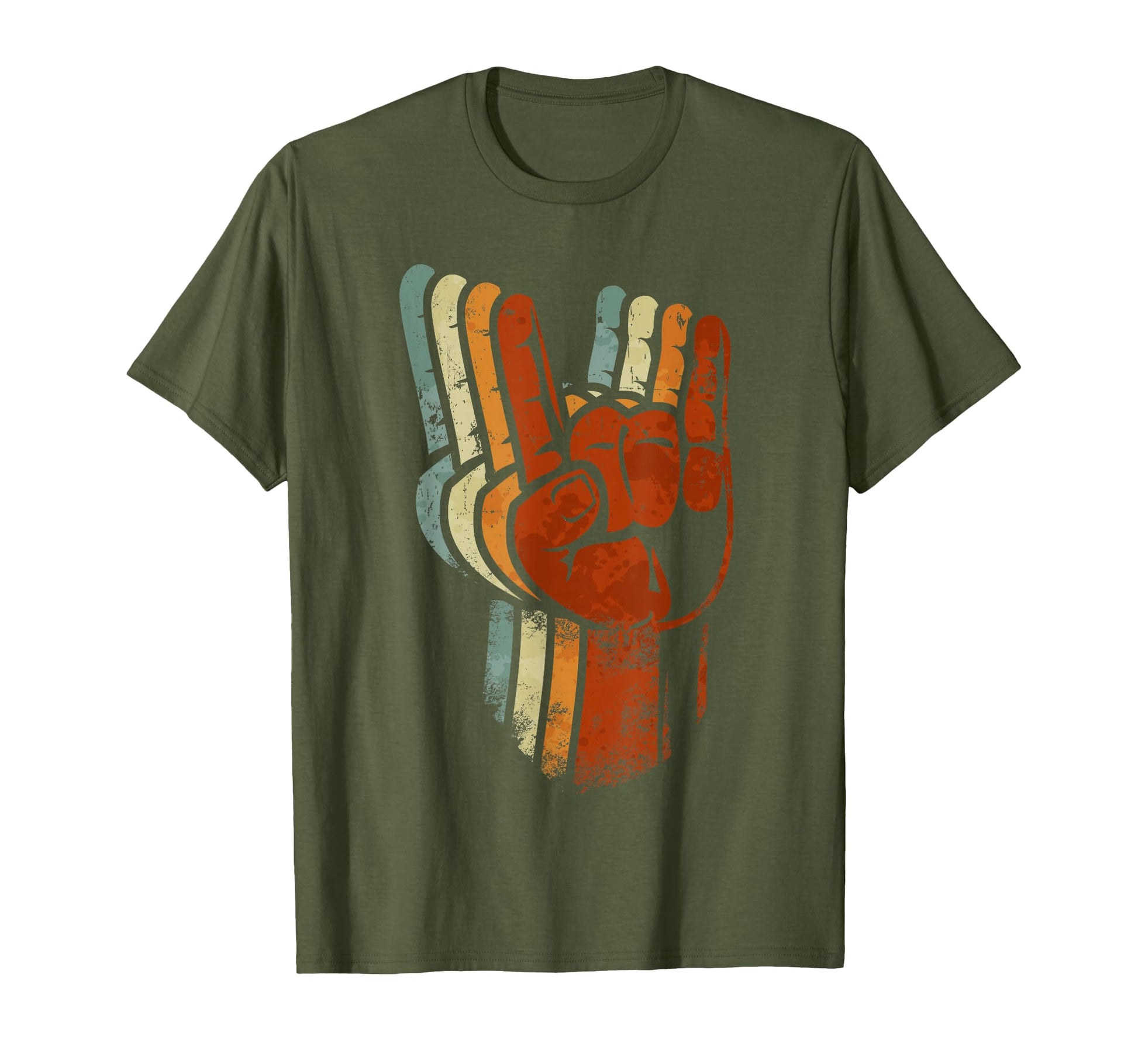 Devil Horns Sign Metal Fork Rock Hand T-Shirt - Trendy Graphic for Adults - T-Shirt, Sweatshirt, Hoodie