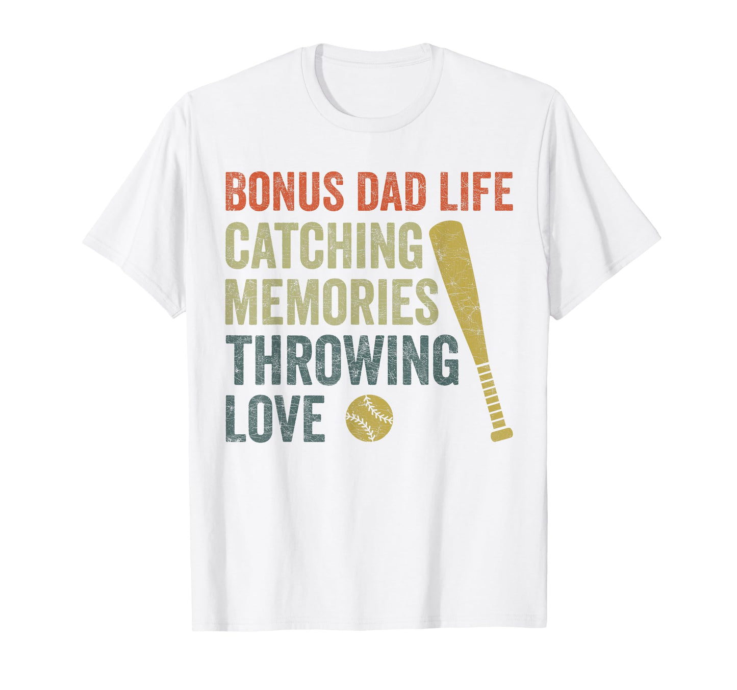 Stepdad Baseball Bonus Dad Life T-Shirt - Aesthetic Graphic Men Women - T-Shirt, Sweatshirt, Hoodie