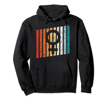 Feminist Gift Rainbow Stripe Venus Hoodie - Unique Graphic for Adults - T-Shirt, Sweatshirt, Hoodie