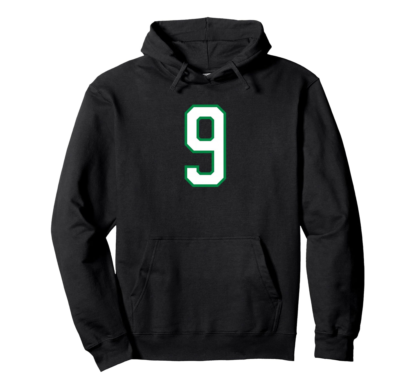 White Green Sport Team Number 9 Hoodie - Streetwear Style for Adults - T-Shirt, Sweatshirt, Hoodie