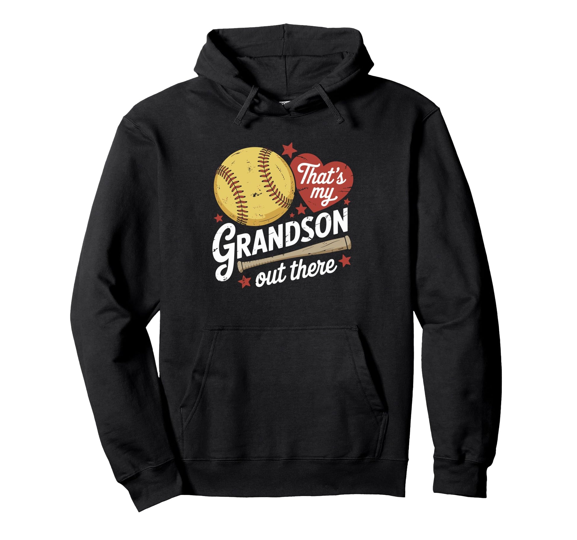 Thats My Grandson Out There Baseball Hoodie - Minimalist Print Unisex - T-Shirt, Sweatshirt, Hoodie