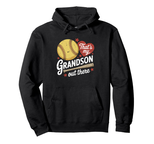 Thats My Grandson Out There Baseball Hoodie - Minimalist Print Unisex - T-Shirt, Sweatshirt, Hoodie